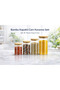 Set of 4 Vacuum Borosilicate Glass Jars with Bamboo Lids Set of 4 Bamboo Spice Containers - 4