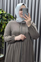 Women's Clothing Plus Size Brooched Crepe Fabric Ferace - 4