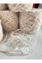 Hand Knitting Yarn Moher Acrylic Color Cream Multicolor Insecticidal Visual Net 700Gr - 4