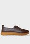 Orthopedic Comfortable Sole Lace-Up Daily Women's Casual Shoes Brown - Taba