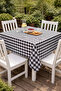 Pötikare Cotton Tablecloth Tablecloth 160X170 cm - for Balcony, Garden, Kitchen, Picnic - 3