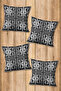 Digital Printed Soft Textured 4-Piece Throw Pillow Cover Set (43X43 cm) Krl0030 - 2