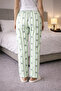100% Cotton Knitted Elastic Waist Printed Patterned Stylish and Comfortable Women's Tracksuit Pajamas Single Bottom - 7