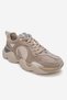 Men's Thick Soled Sneaker Shoes Real Leather Mc 23291/2 Beige - 3