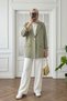 Çağla Yeşil Aura Single Button Pocket Jacket - Çağla Y.