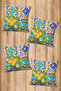 Digital Printed Soft Textured 4-Piece Throw Pillow Cover Set (43X43 cm) Krl0059 - 2