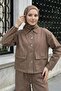 Pocketed Denim Camel Set - 4