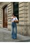 Women's High Waist Baggy Jeans with Back Pocket Detail - 3