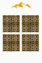 Digital Printed Soft Textured 4-Piece Throw Pillow Cover Set (43X43 cm) Krl0031 - 3