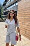 V-Neck Oversized Unisex T-Shirt 1Vq1