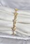Brass Gold Color Star Model Zircon Stone Women's Bracelet - - 2