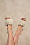 Women's Transparent Heels with Pearls [5] cm