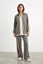 Women's Half-Zip Contrast Detailed Comfortable Suit – 14485 - 2
