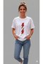Women's Oversize T-Shirt Voltaj Printed 100% Cotton T-Shirt Comfortable Fit