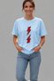 Women's Oversize T-Shirt Voltaj Printed 100% Cotton T-Shirt Comfortable Fit