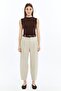 Sleeveless Bicycle Neck Body Suit Brown - 7