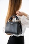Women's Quality Leather Medium Size Stylish and Elegant Handbag with Long Shoulder Strap (Width 21.5 cm Length = 16 cm)