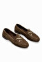 Women's Suede Brown Loafer Orthopedic Sole - 2