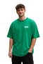 Unisex Oversize Green T-Shirt 100% Cotton Wantd Printed Loose Streetwear Women Men T-Shirt