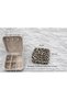 Jewelry Box Stylish & Compact – Multi-Compartment Travel-Type Jewelry Organizer-Leopard Pattern