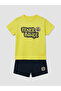 Trendlucky Fenerbahçe Printed Baby Boy Shorts Set with Difference in Color - 2