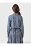 Two Mt Shop Quality Women's Patterned Shirt with Tie Detail - 5