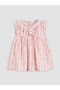 Original Floral Patterned Ruffled Baby Girl Muslin Dress - 4