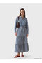 Two Mt Shop Quality Women's Patterned Shirt with Tie Detail - 3