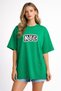 Unisex Oversize Green Nyc Printed T-Shirt 100% Cotton Loose Streetwear Women Men T-Shirt - 2