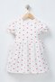 Girl's Patterned Dress Short Sleeve 100% Cotton Casual Summer Dress - 5