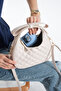 Nçs Cream Bow Strap Detailed Women's Crossbody Bag - 4