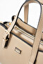 Women's 3-Compartment Lined Zipper Closure Handbag and Shoulder Bag (27X15 cm) - 5