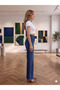 Women's Denim Trousers Palazzo Jean - 4