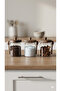 3-Piece Acacia Lid Glass Jar Set with Spoon 700 ml - Glass Spice Jar and Storage Container