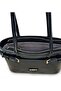 Black Shiny Look Belt Detailed Bucket Model Women's Shoulder Bag - 8