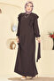 Hijab Dress with Flounces on the Sleeves - 2