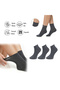 Pure Bamboo Women's Elasticless Gray Melange Seamless Premium Socks 3-Pack / Non-Marking / Non-Tightening Socks