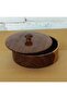 Premium Handcrafted Teak Wooden Hotpot – Natural Roti & Chapati Storage Box - 3