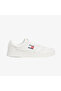 Men's Comfortable Flat Sole Breathable Upper Surface Leather White Sneaker