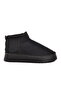 Black Fur Lined Women's Flat Boots - 2