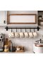 Adhesive Hanger with 8 Hooks for Office Home Office Organization - 2