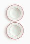 2-pack porcelain deep plates - 2