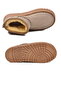 Women's Flat Boots with Mink Fur Inside - 5