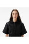Women's Classic Fit Short Sleeve Black Dress - 4