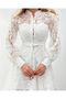 Women's Lined Brit Buttoned Mini Laced Dress - 3