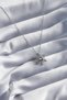 Snowflake Projection Women's Necklace with Silver Steel Zircon for Elegant Necks - 2