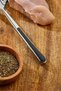Professional Meat Tenderizer Double Sided Steel Meat Tenderizer Mallet with Ergonomic Handle - 2
