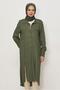 Linen Shirt Collar Long Tunic 46484 - 2