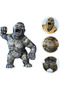 Torpido Accessory Gorilla Figure Design Model with Suction Cup Bronze Color - 4