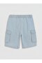 Lcw Kids Elastic Waist Boys Cargo Jean Shorts - 2